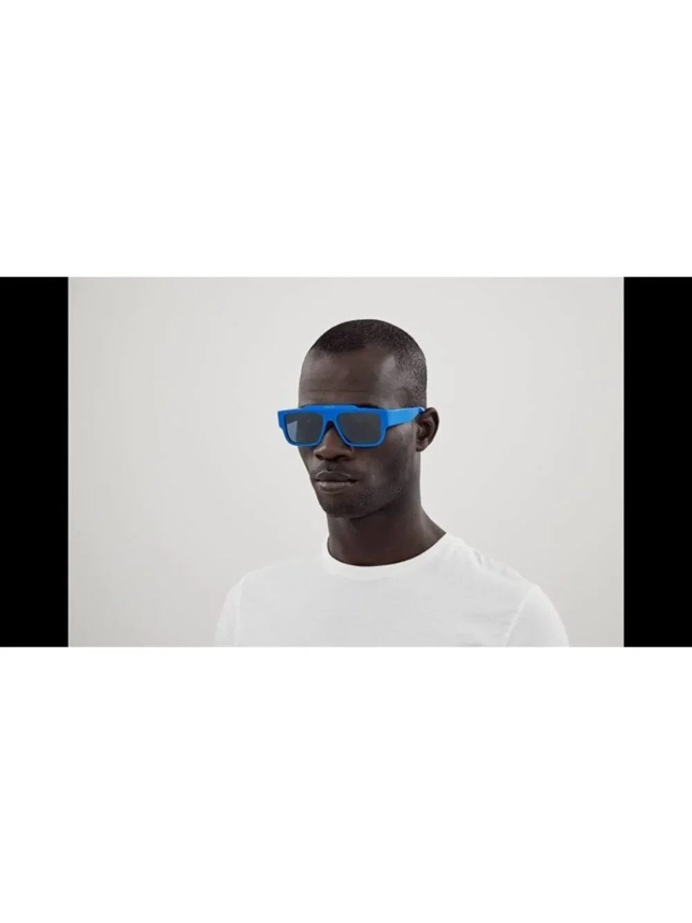 Gucci GG1460S 004 Sunglasses - Solid Azure Square Frame, Blue Lenses